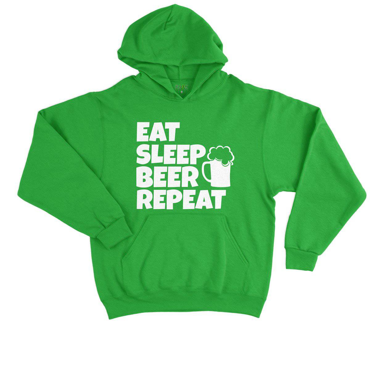 Epic Label Sweat à capuche Eat Sleep Beer Repeat Sweat à Capuche Enfant