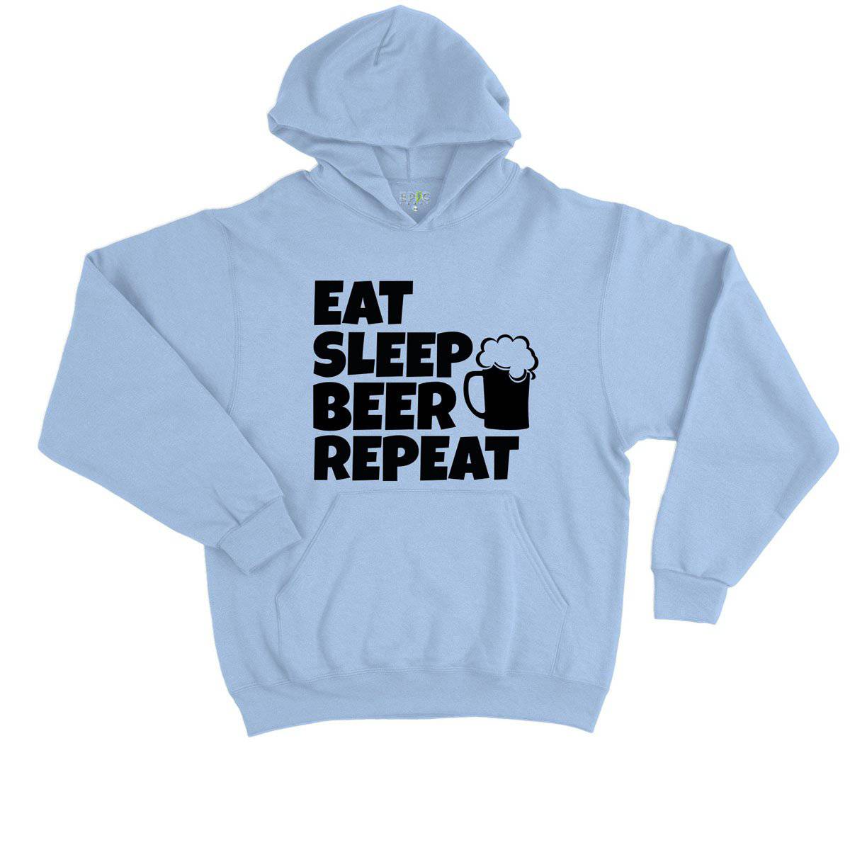 Epic Label Sweat à capuche Eat Sleep Beer Repeat Sweat à Capuche Enfant