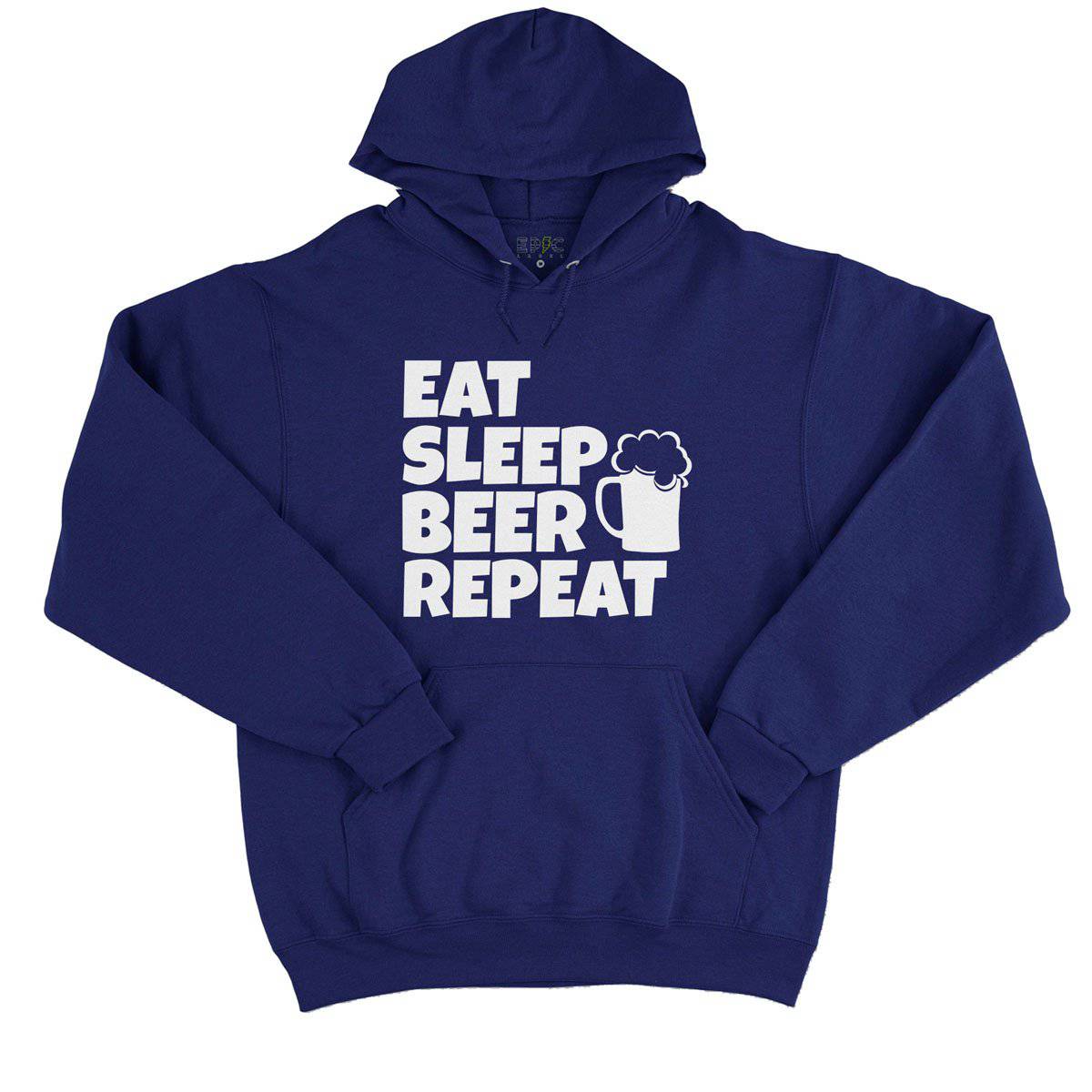 Epic Label Sweat à capuche Eat Sleep Beer Repeat Sweat à Capuche Pour Homme