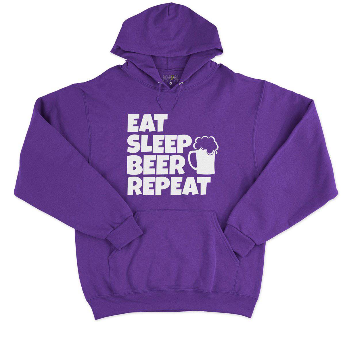 Epic Label Sweat à capuche Eat Sleep Beer Repeat Sweat à Capuche Pour Homme