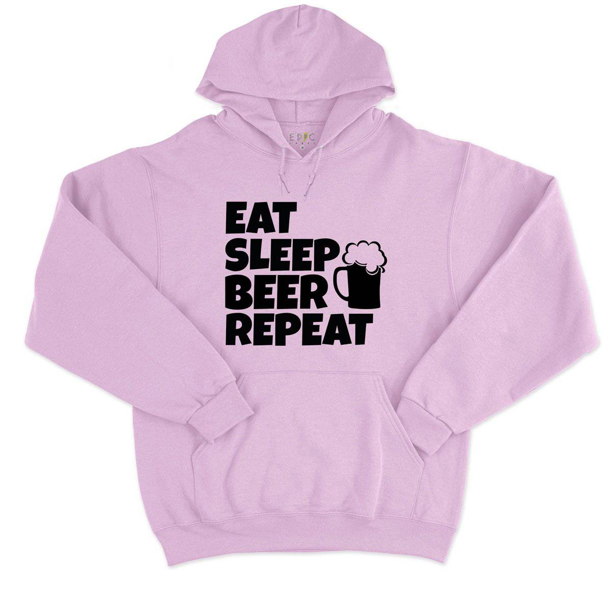 Epic Label Sweat à capuche Eat Sleep Beer Repeat Sweat à Capuche Pour Homme