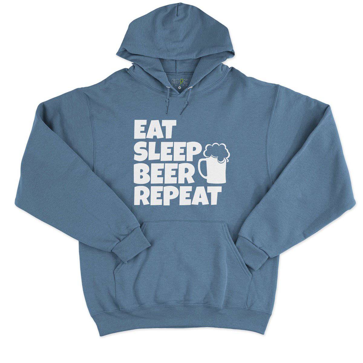 Epic Label Sweat à capuche Eat Sleep Beer Repeat Sweat à Capuche Pour Homme