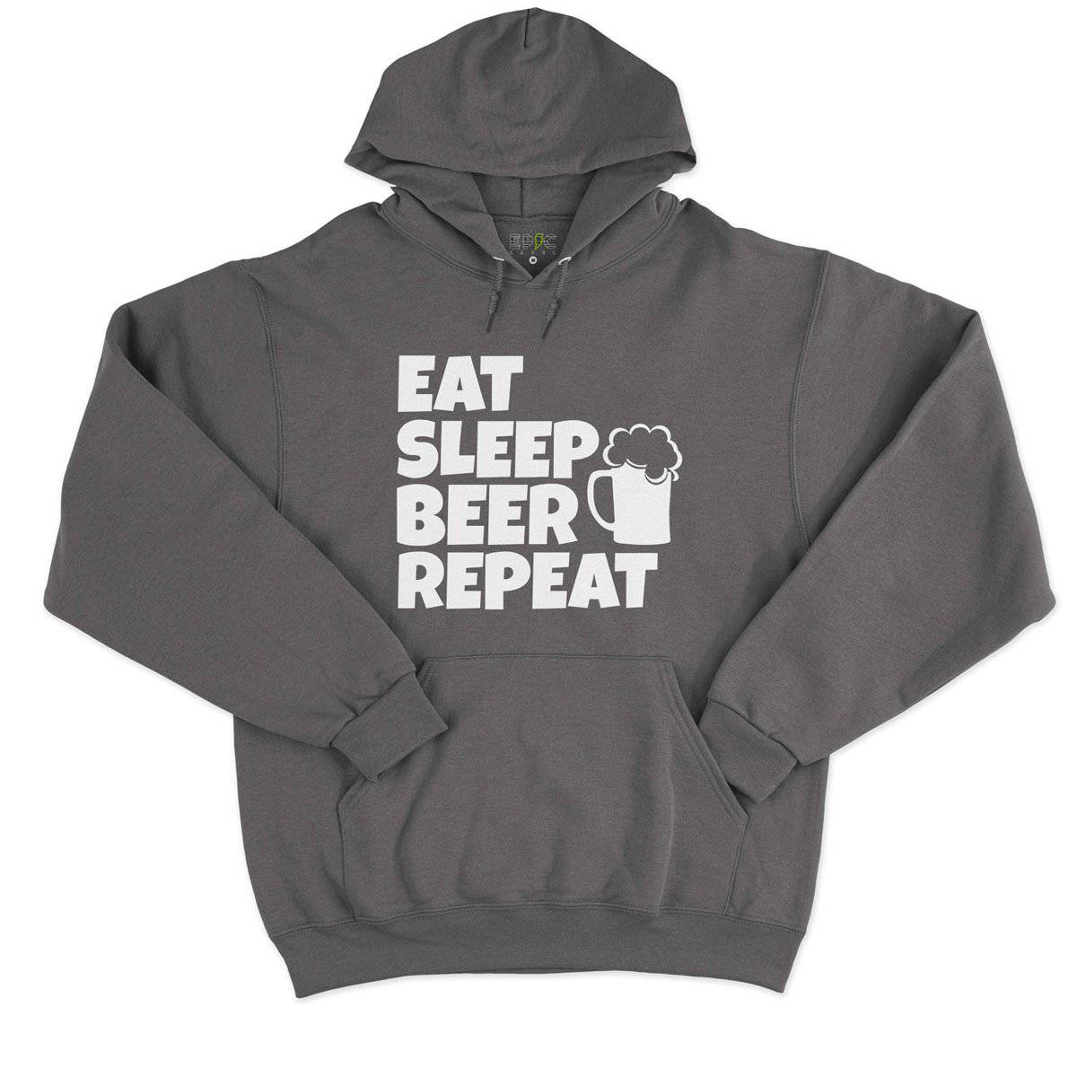Epic Label Sweat à capuche Eat Sleep Beer Repeat Sweat à Capuche Pour Homme