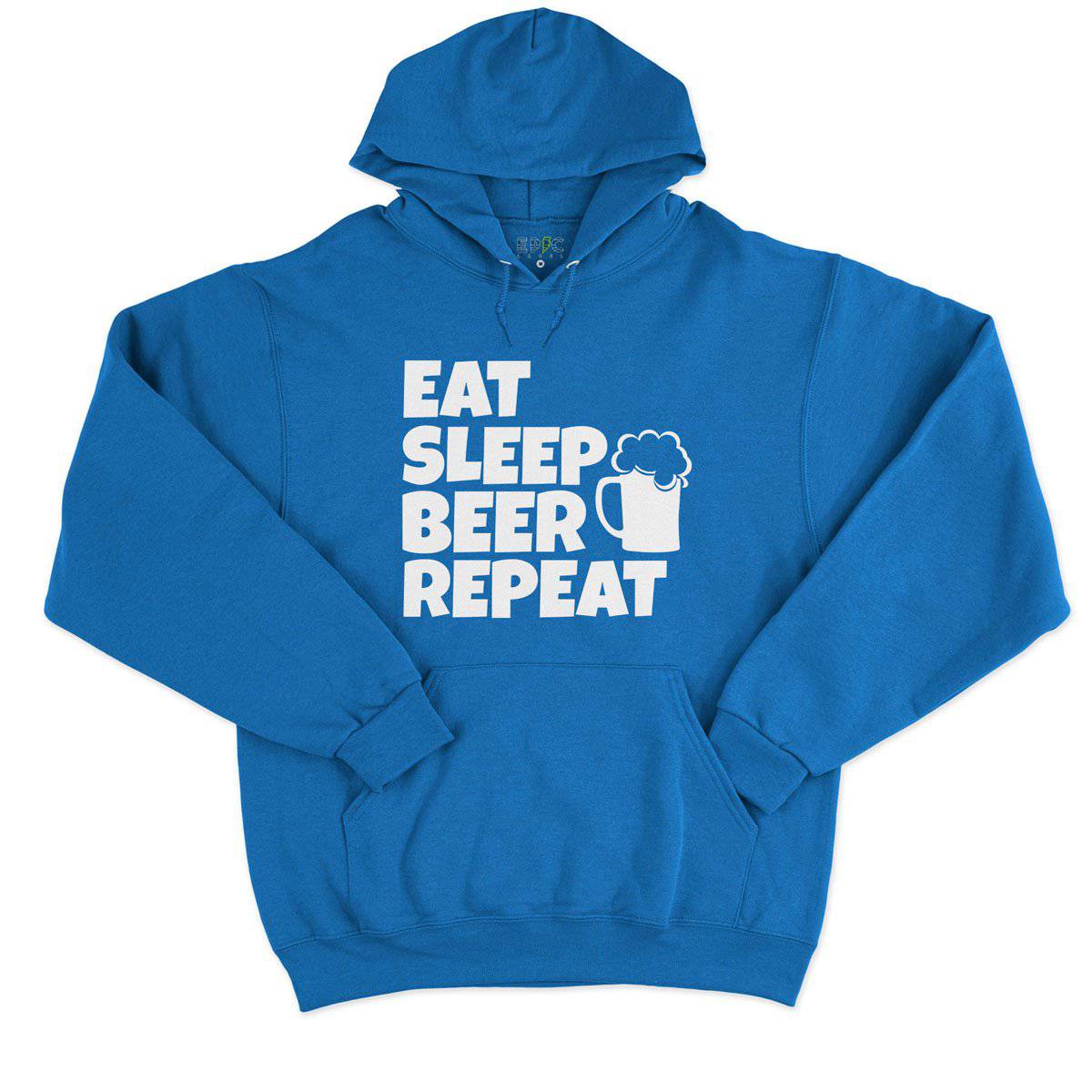 Epic Label Sweat à capuche Eat Sleep Beer Repeat Sweat à Capuche Pour Homme