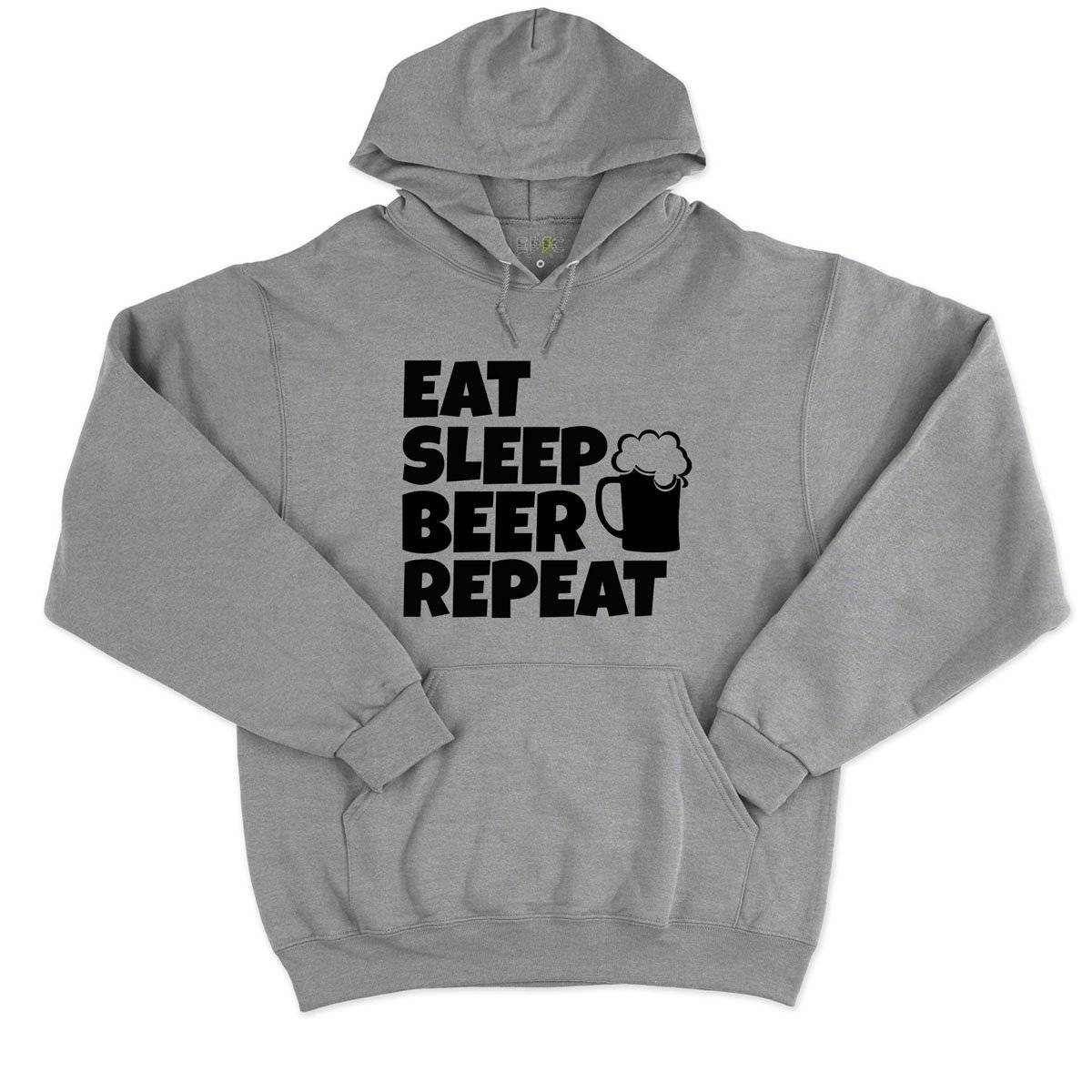 Epic Label Sweat à capuche Eat Sleep Beer Repeat Sweat à Capuche Pour Homme