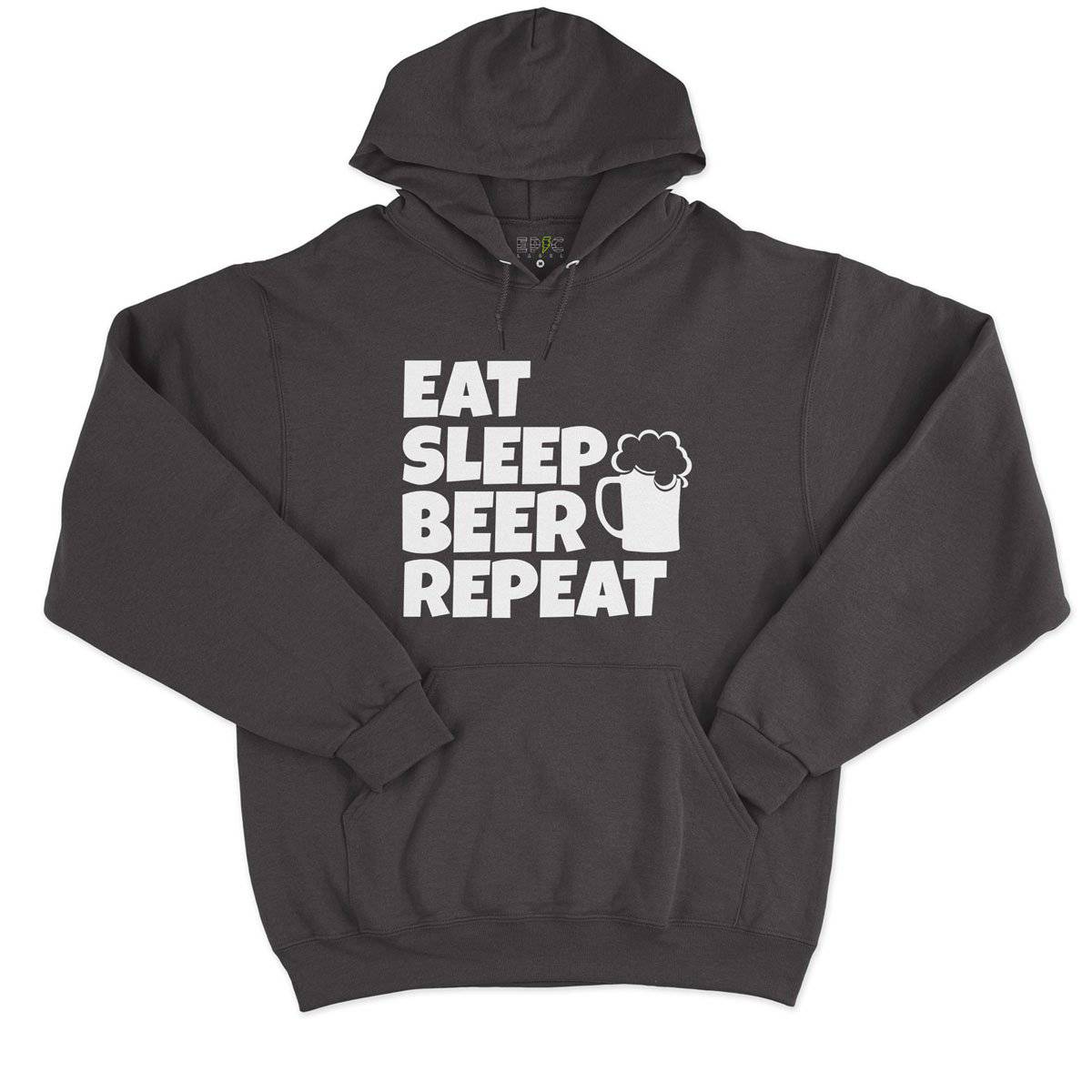 Epic Label Sweat à capuche Eat Sleep Beer Repeat Sweat à Capuche Pour Homme