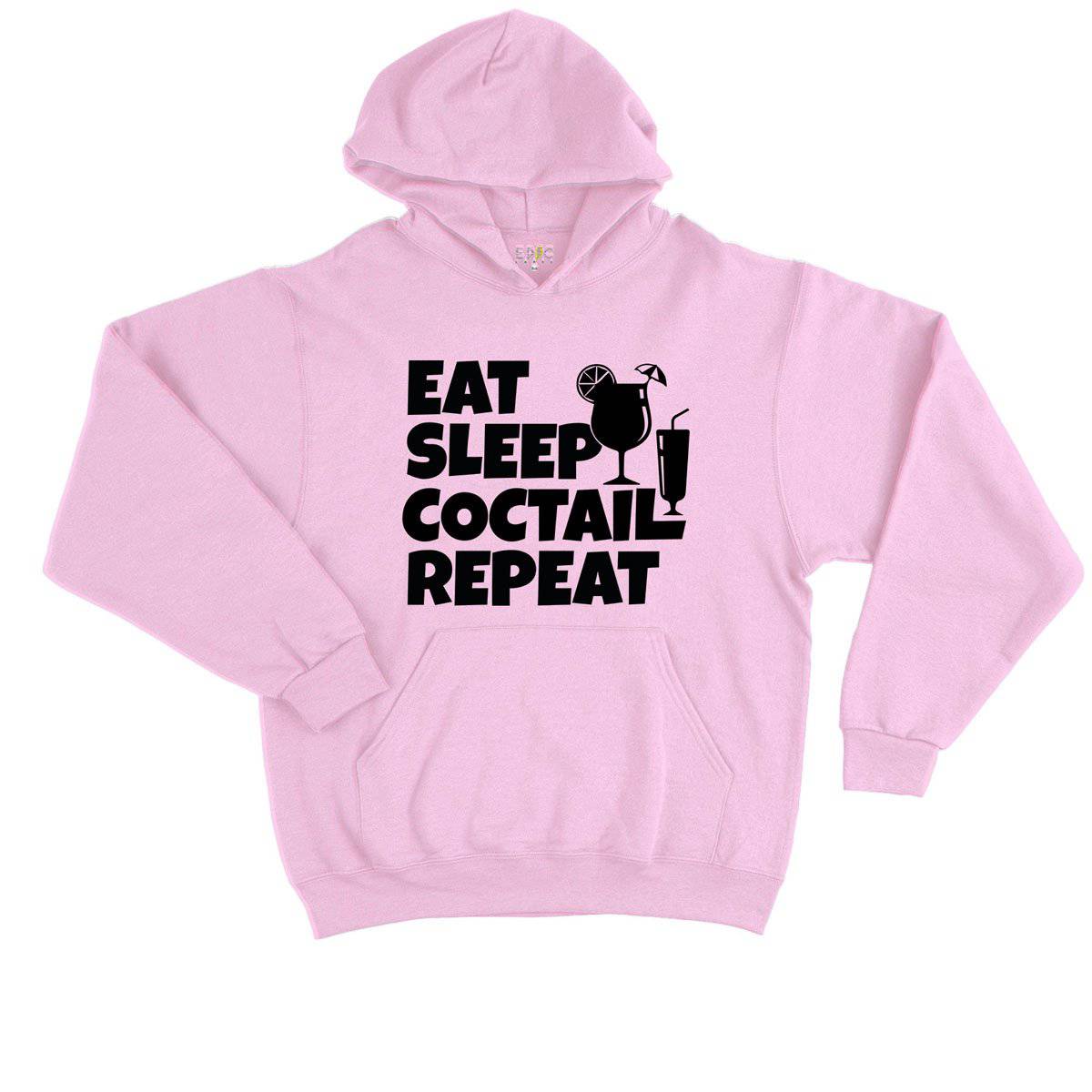 Epic Label Sweat à capuche Eat Sleep Coctail Repeat Sweat à Capuche Enfant