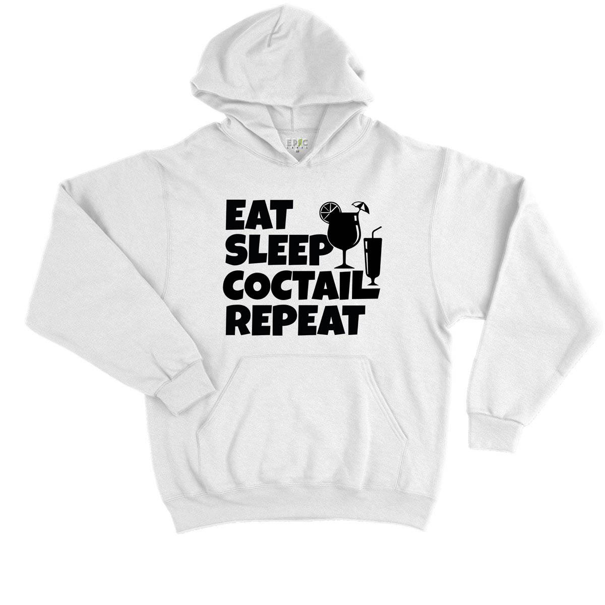 Epic Label Sweat à capuche Eat Sleep Coctail Repeat Sweat à Capuche Enfant