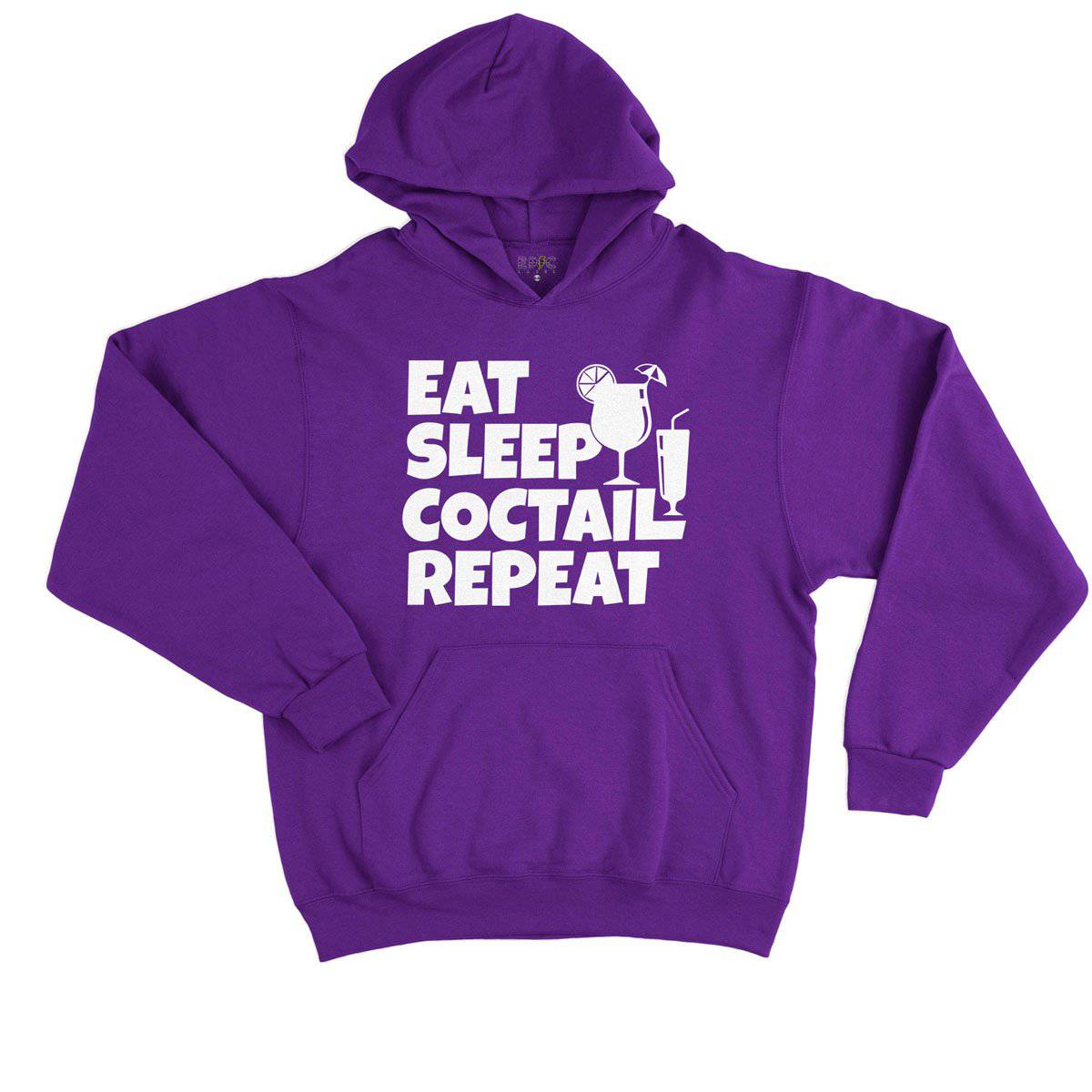 Epic Label Sweat à capuche Eat Sleep Coctail Repeat Sweat à Capuche Enfant
