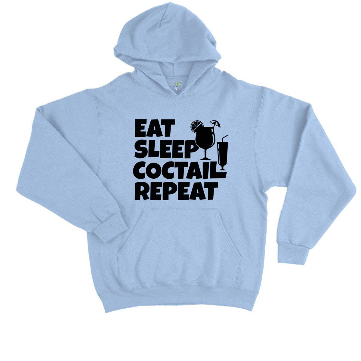 Epic Label Sweat à capuche Eat Sleep Coctail Repeat Sweat à Capuche Enfant