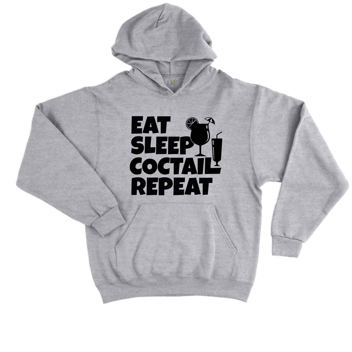 Epic Label Sweat à capuche Eat Sleep Coctail Repeat Sweat à Capuche Enfant