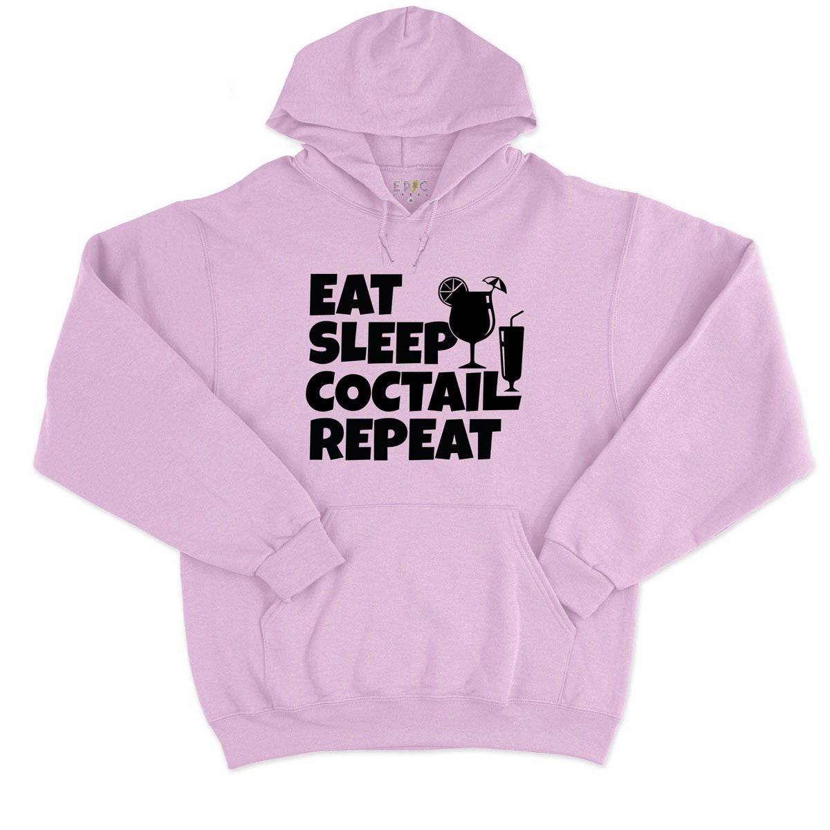 Epic Label Sweat à capuche Eat Sleep Coctail Repeat Sweat à Capuche Pour Homme