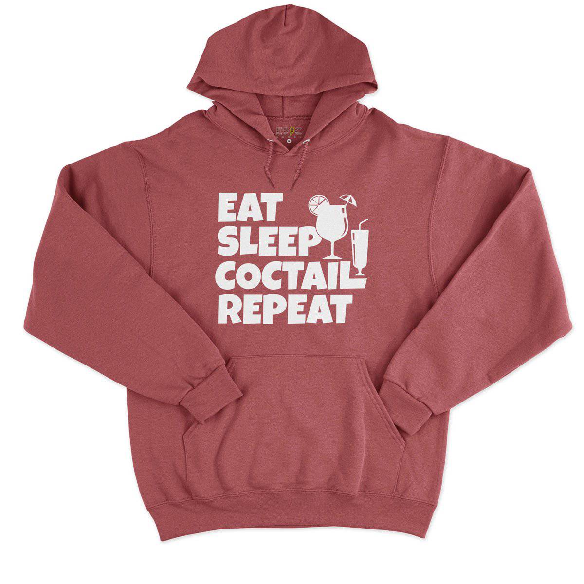 Epic Label Sweat à capuche Eat Sleep Coctail Repeat Sweat à Capuche Pour Homme