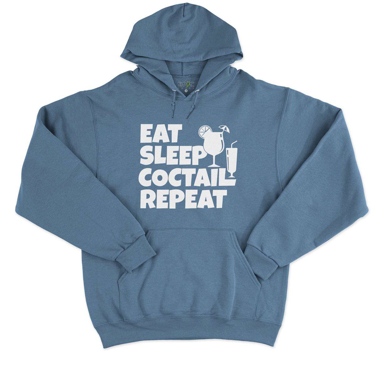 Epic Label Sweat à capuche Eat Sleep Coctail Repeat Sweat à Capuche Pour Homme