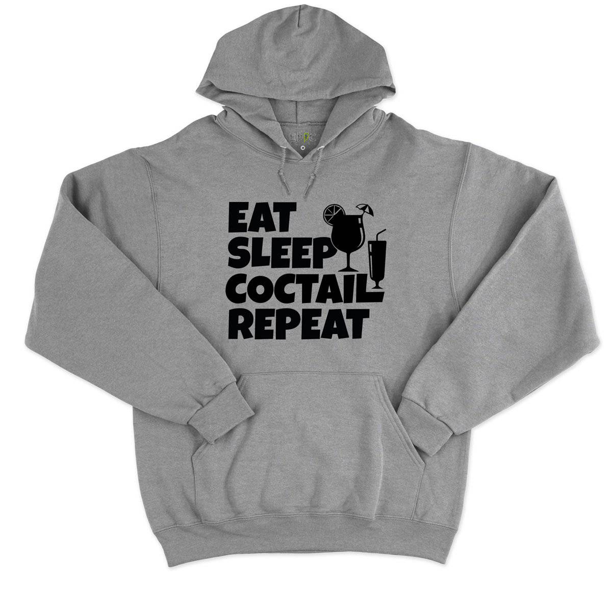 Epic Label Sweat à capuche Eat Sleep Coctail Repeat Sweat à Capuche Pour Homme