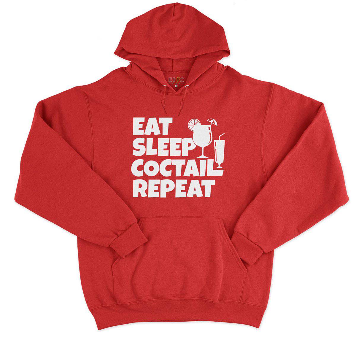 Epic Label Sweat à capuche Eat Sleep Coctail Repeat Sweat à Capuche Pour Homme