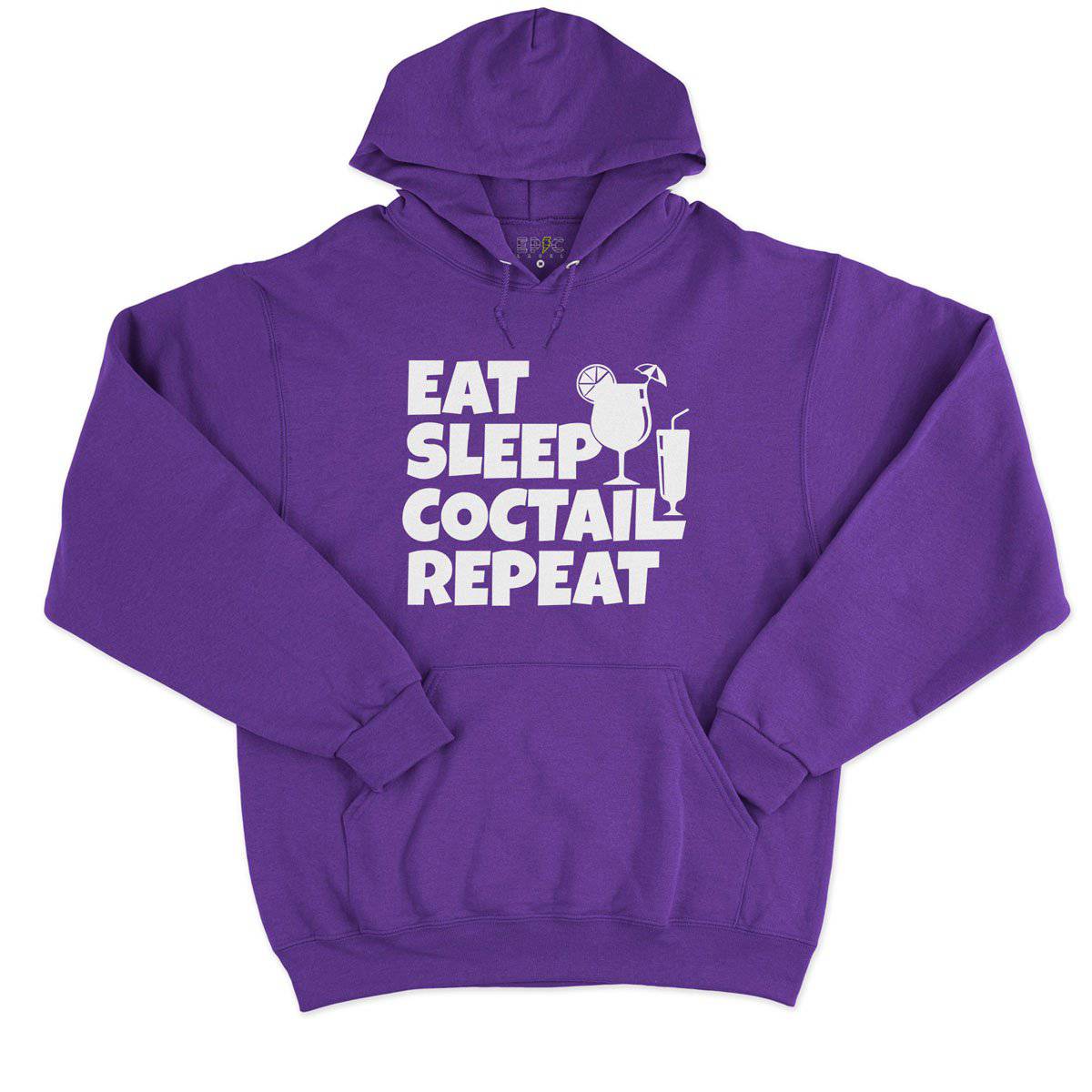 Epic Label Sweat à capuche Eat Sleep Coctail Repeat Sweat à Capuche Pour Homme