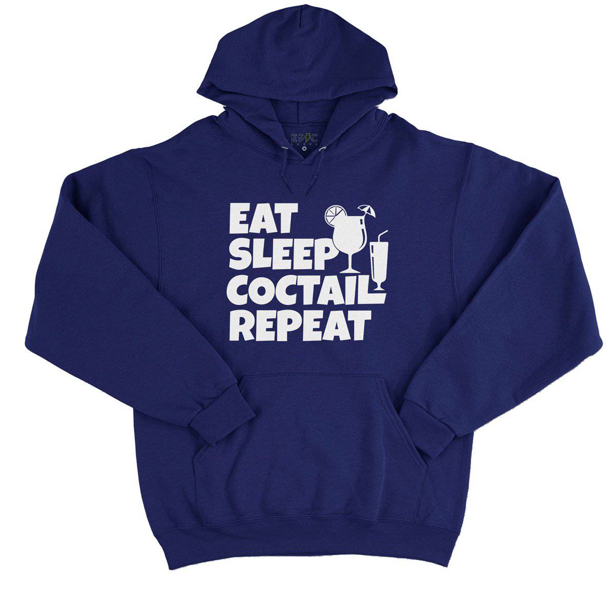 Epic Label Sweat à capuche Eat Sleep Coctail Repeat Sweat à Capuche Pour Homme