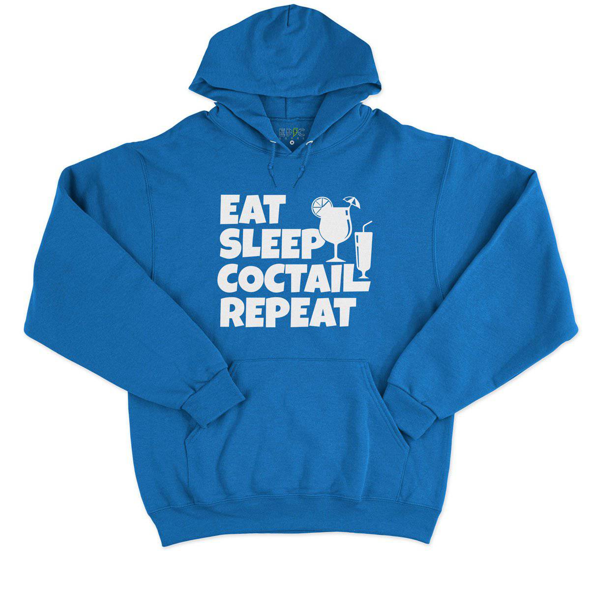Epic Label Sweat à capuche Eat Sleep Coctail Repeat Sweat à Capuche Pour Homme