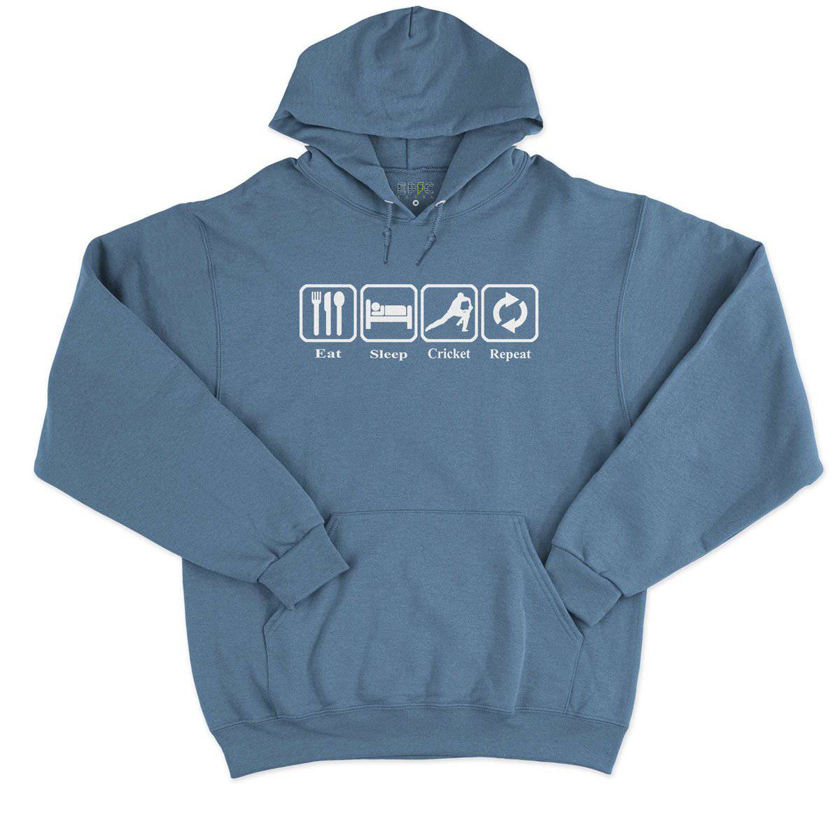 Epic Label Sweat à capuche Eat Sleep Cricket Repeat Sweat à Capuche Pour Homme