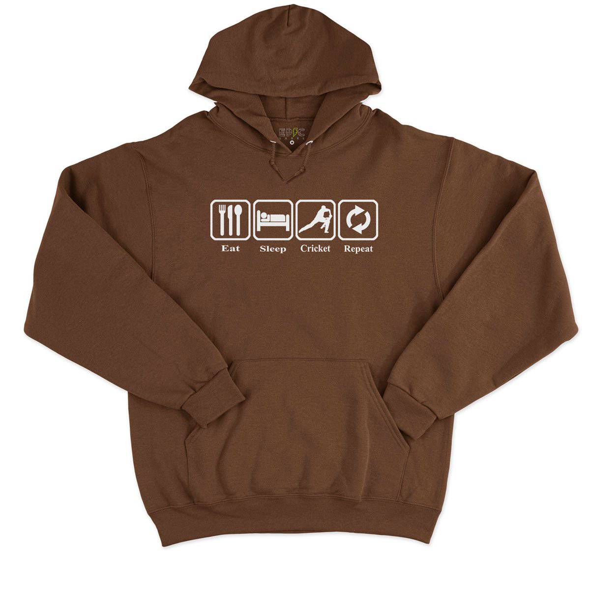 Epic Label Sweat à capuche Eat Sleep Cricket Repeat Sweat à Capuche Pour Homme
