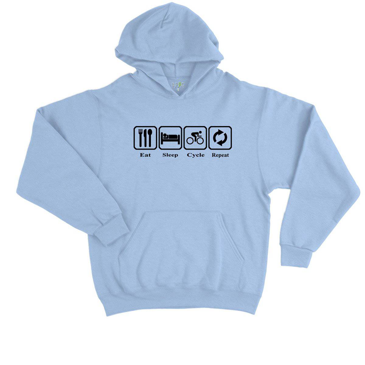Epic Label Sweat à capuche Eat Sleep Cycle Repeat Sweat à Capuche Enfant