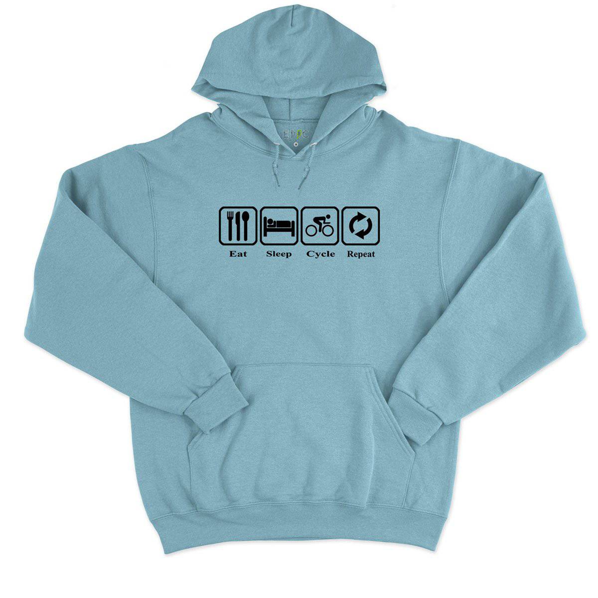 Epic Label Sweat à capuche Eat Sleep Cycle Repeat Sweat à Capuche Pour Homme