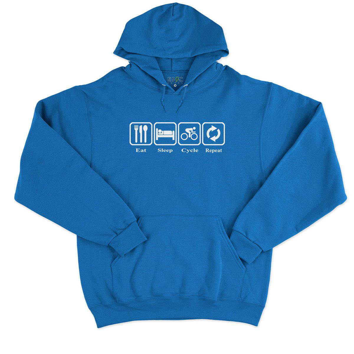 Epic Label Sweat à capuche Eat Sleep Cycle Repeat Sweat à Capuche Pour Homme