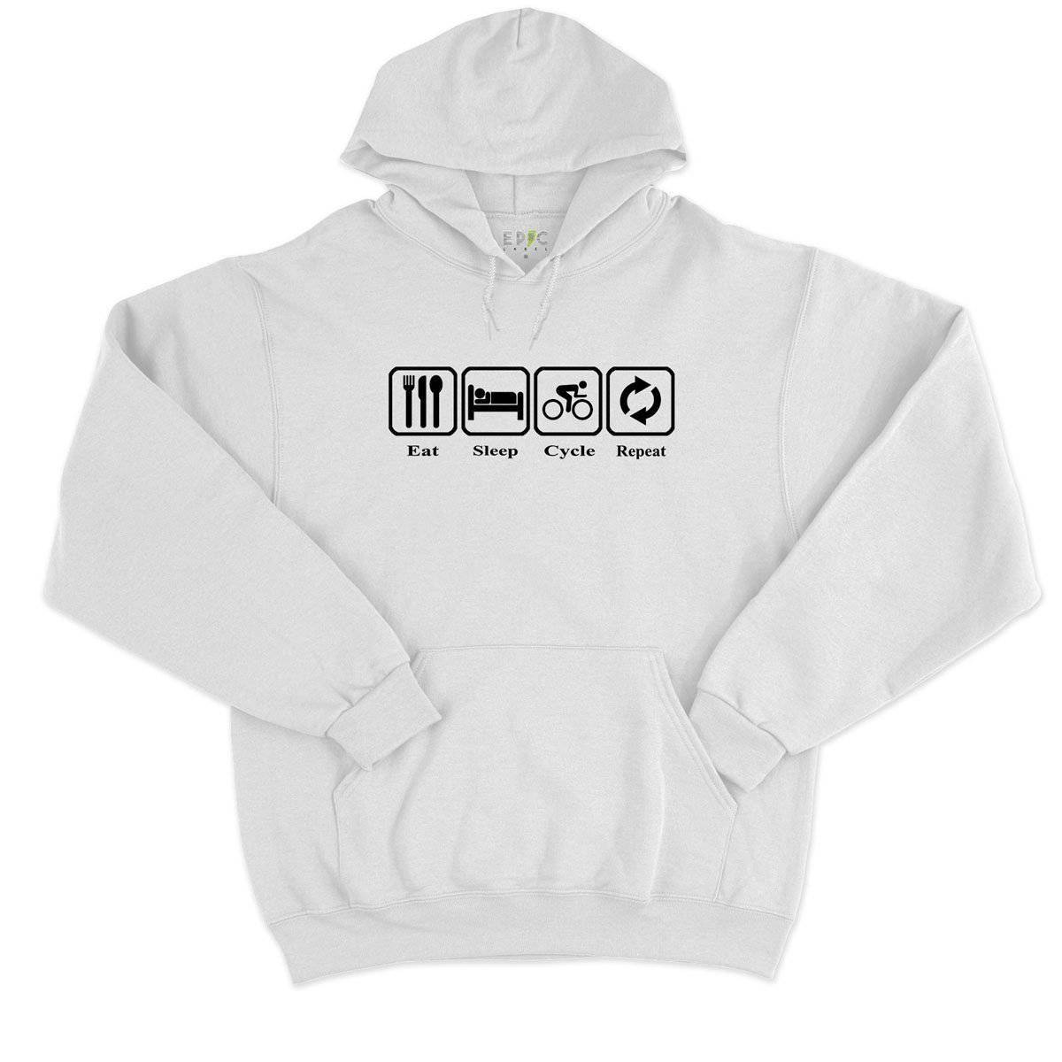 Epic Label Sweat à capuche Eat Sleep Cycle Repeat Sweat à Capuche Pour Homme