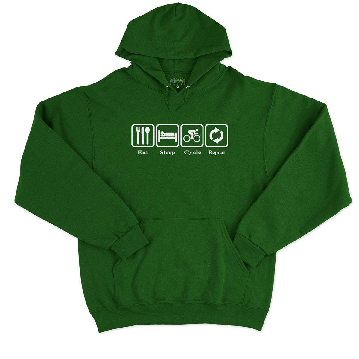 Epic Label Sweat à capuche Eat Sleep Cycle Repeat Sweat à Capuche Pour Homme