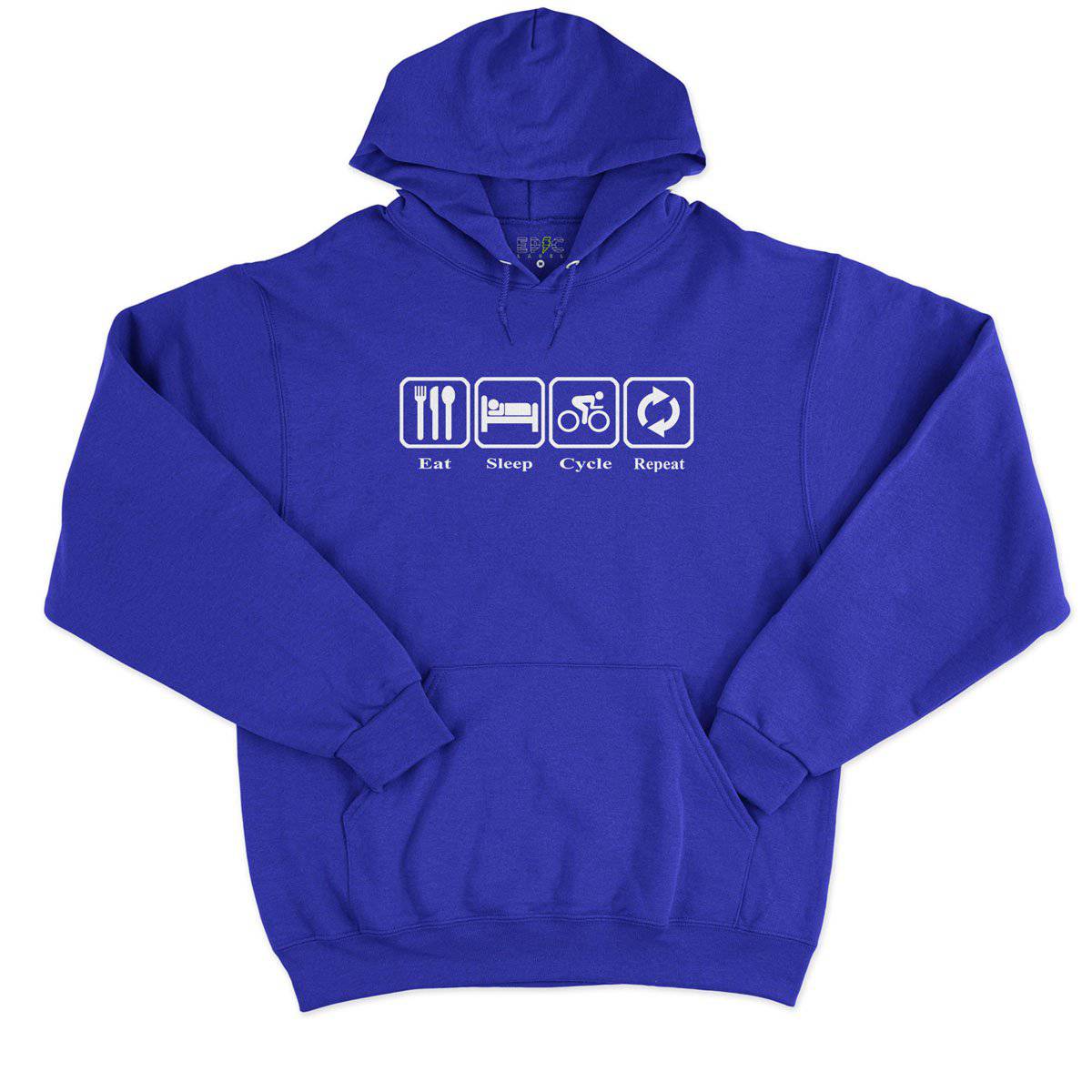 Epic Label Sweat à capuche Eat Sleep Cycle Repeat Sweat à Capuche Pour Homme