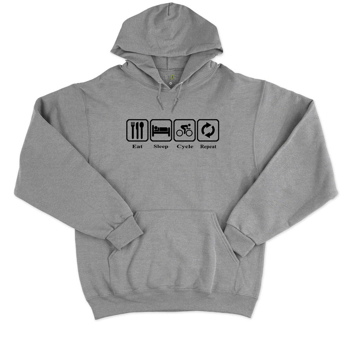 Epic Label Sweat à capuche Eat Sleep Cycle Repeat Sweat à Capuche Pour Homme