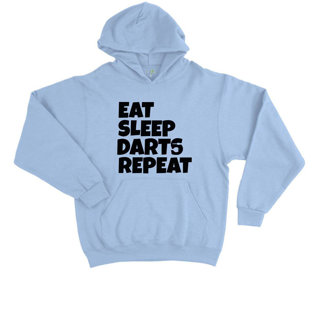 Epic Label Sweat à capuche Eat Sleep Darts Repeat Sweat à Capuche Enfant