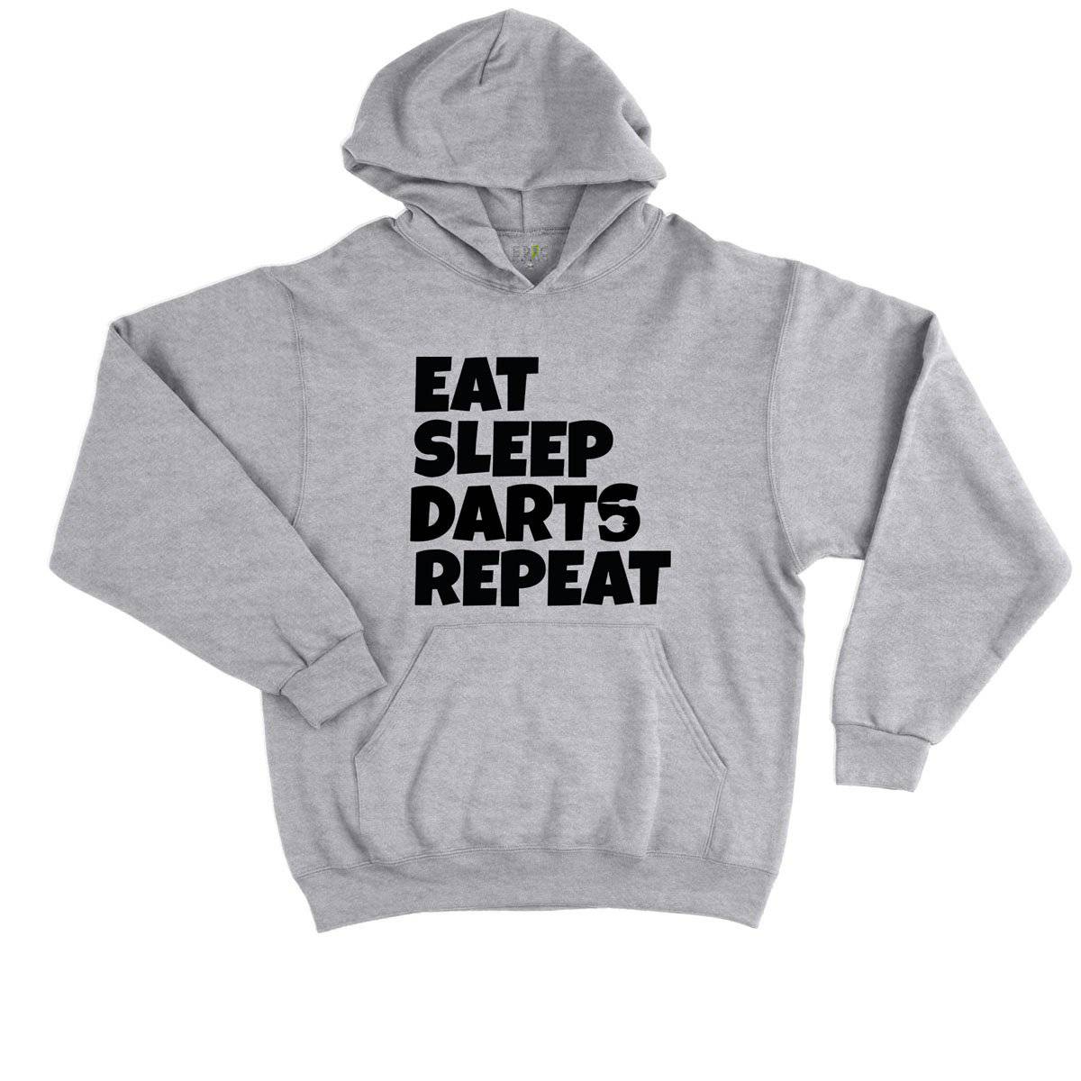 Epic Label Sweat à capuche Eat Sleep Darts Repeat Sweat à Capuche Enfant