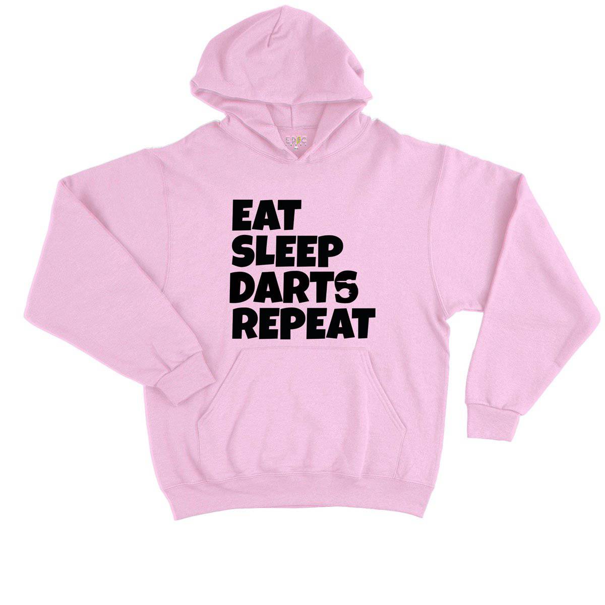 Epic Label Sweat à capuche Eat Sleep Darts Repeat Sweat à Capuche Enfant