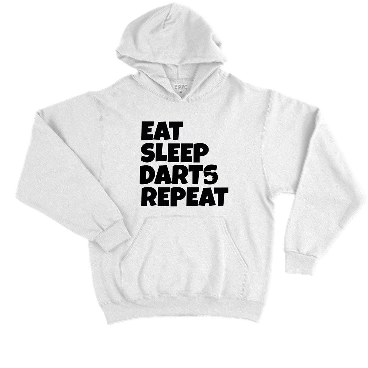 Epic Label Sweat à capuche Eat Sleep Darts Repeat Sweat à Capuche Enfant