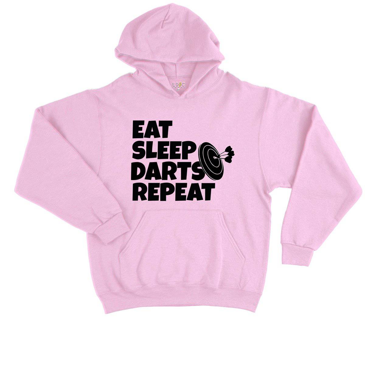 Epic Label Sweat à capuche Eat Sleep Darts Repeat Sweat à Capuche Enfant