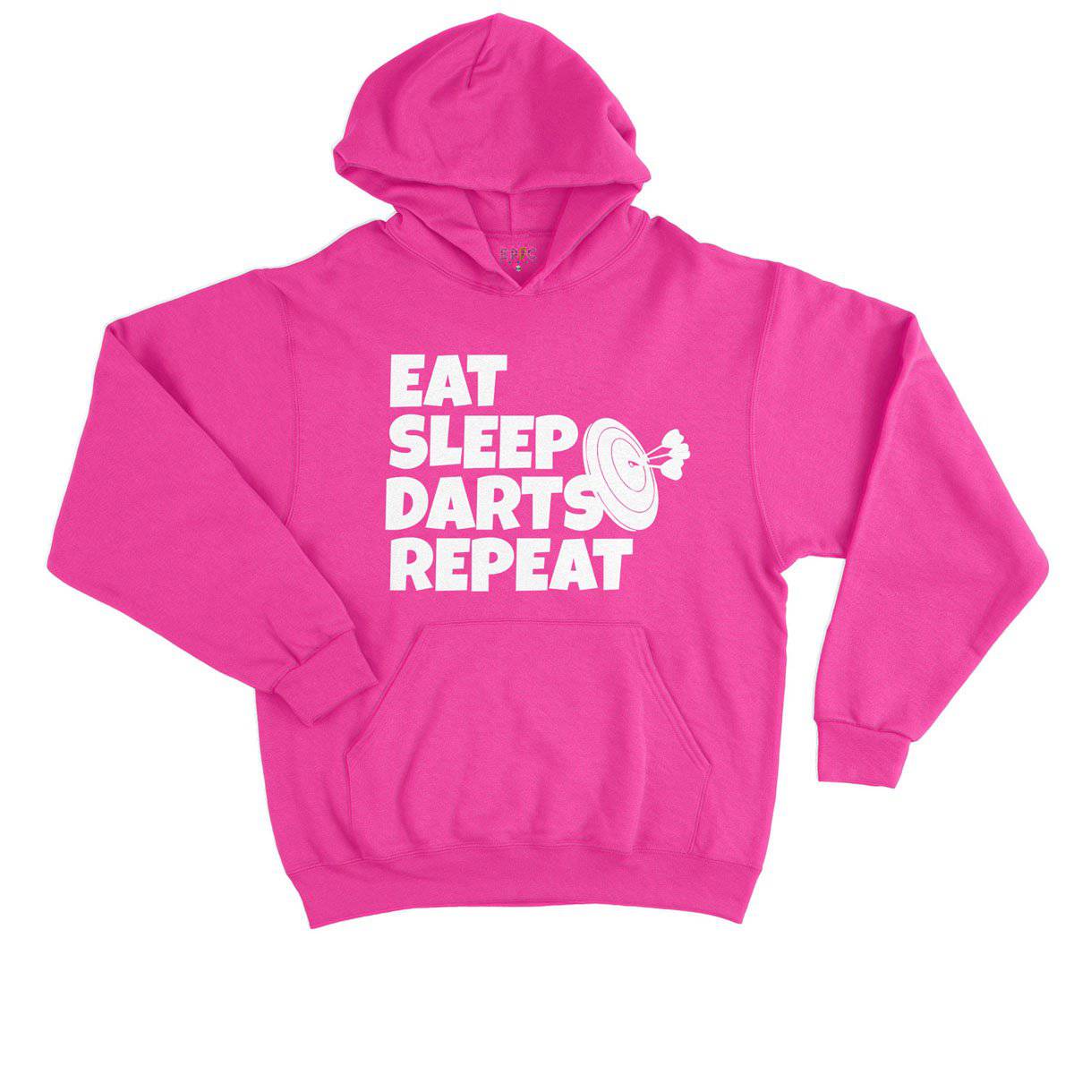 Epic Label Sweat à capuche Eat Sleep Darts Repeat Sweat à Capuche Enfant