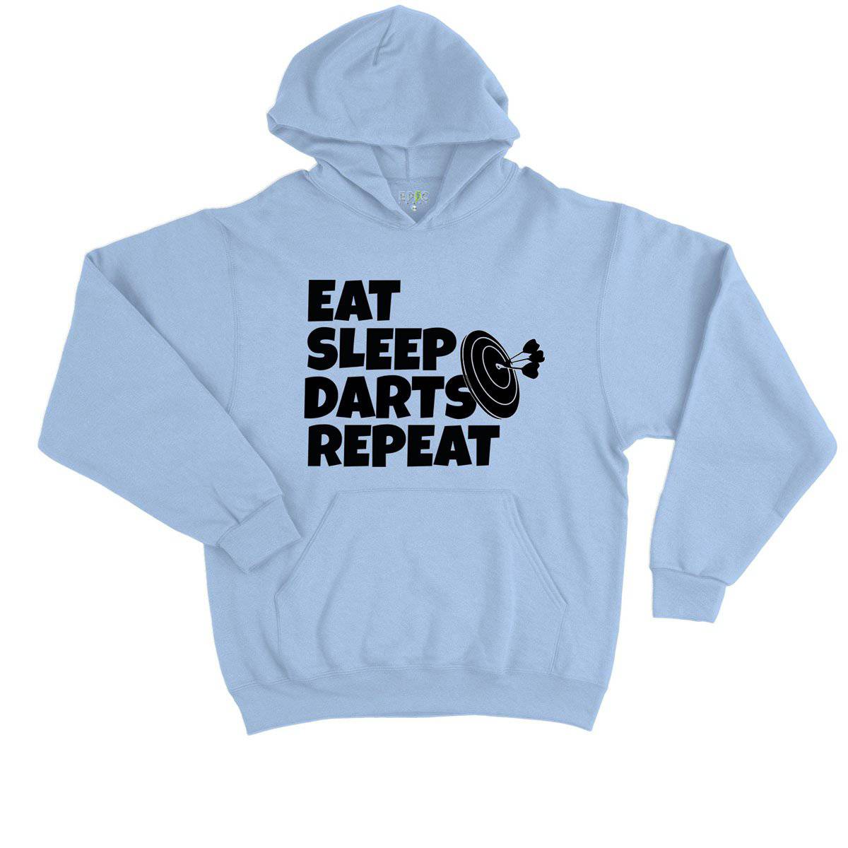 Epic Label Sweat à capuche Eat Sleep Darts Repeat Sweat à Capuche Enfant