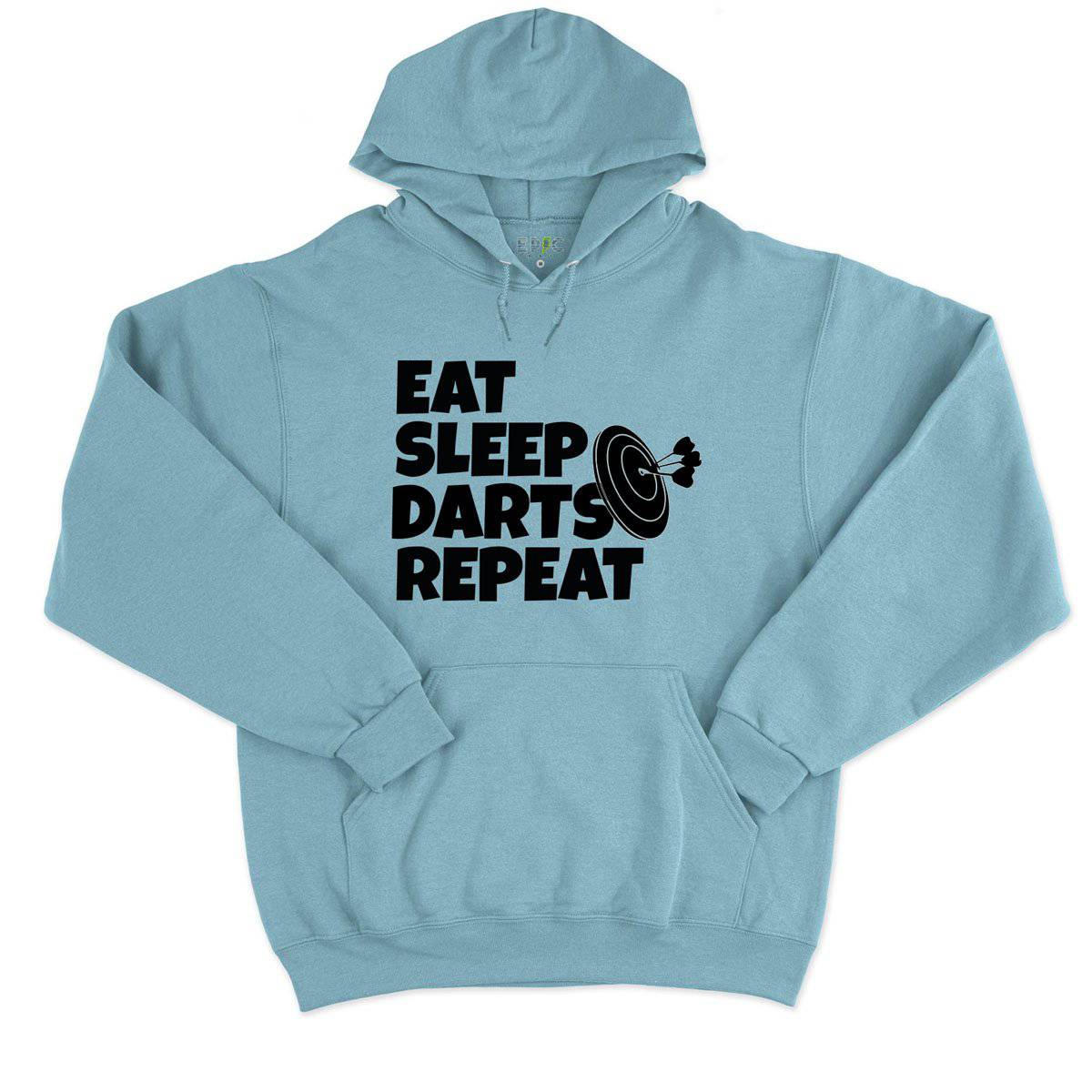 Epic Label Sweat à capuche Eat Sleep Darts Repeat Sweat à Capuche Pour Homme