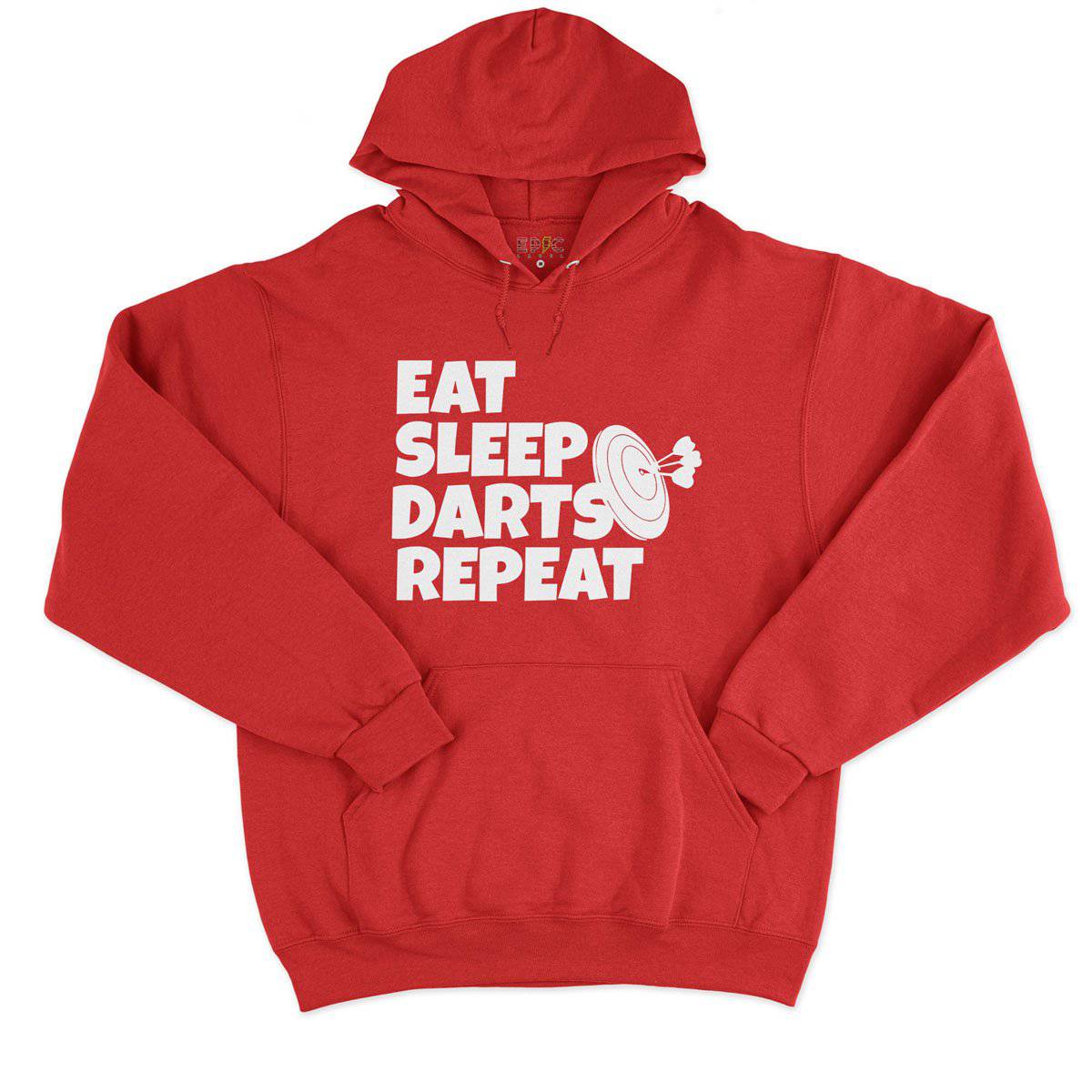 Epic Label Sweat à capuche Eat Sleep Darts Repeat Sweat à Capuche Pour Homme