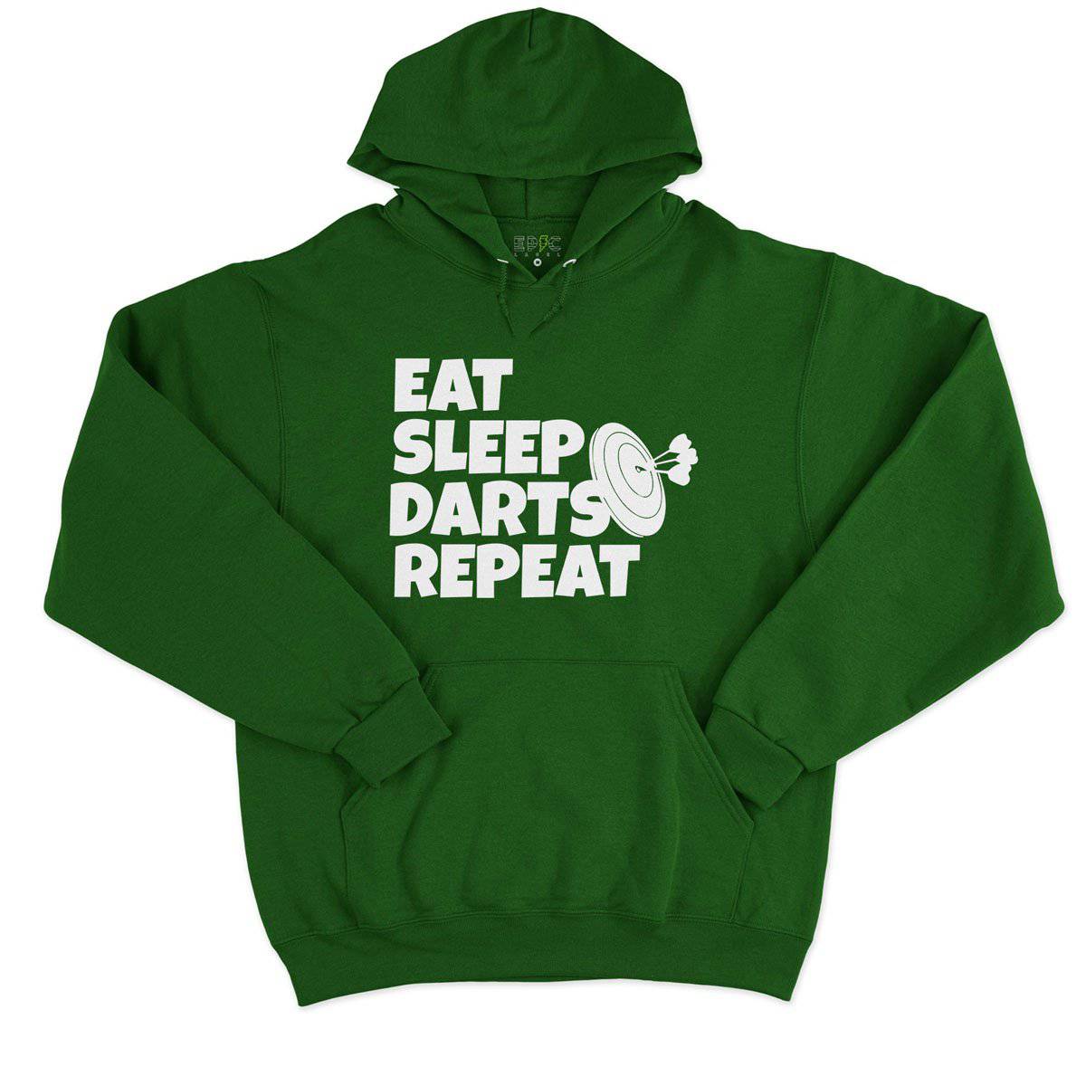Epic Label Sweat à capuche Eat Sleep Darts Repeat Sweat à Capuche Pour Homme