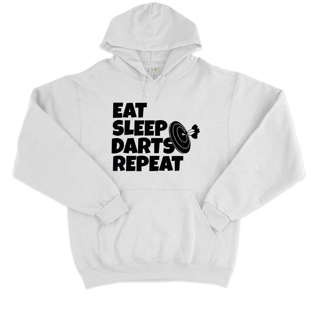 Epic Label Sweat à capuche Eat Sleep Darts Repeat Sweat à Capuche Pour Homme