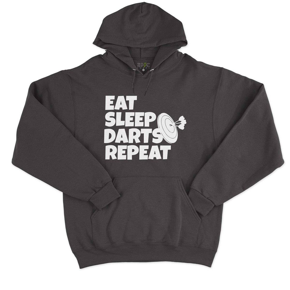 Epic Label Sweat à capuche Eat Sleep Darts Repeat Sweat à Capuche Pour Homme