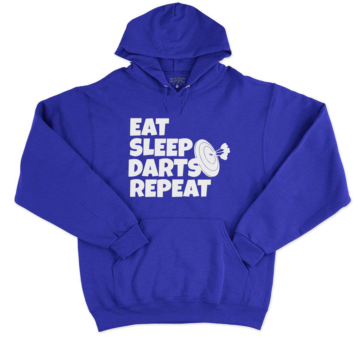 Epic Label Sweat à capuche Eat Sleep Darts Repeat Sweat à Capuche Pour Homme