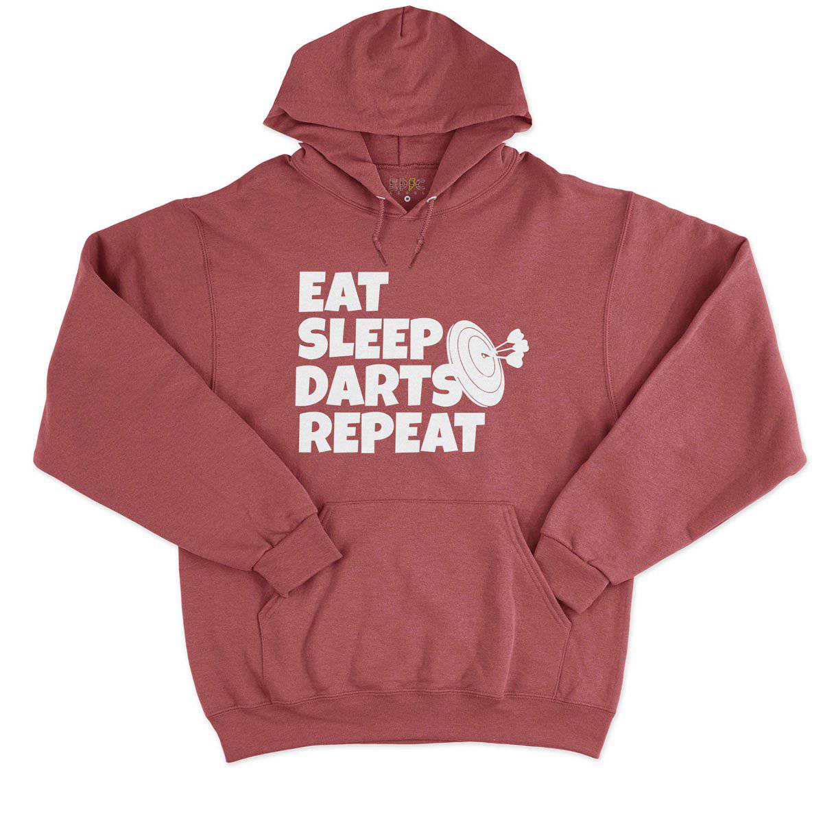 Epic Label Sweat à capuche Eat Sleep Darts Repeat Sweat à Capuche Pour Homme