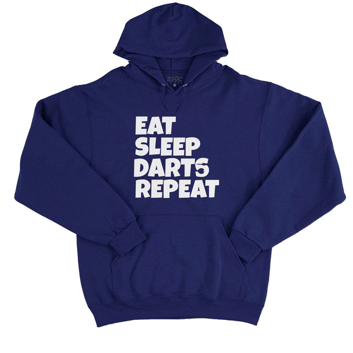 Epic Label Sweat à capuche Eat Sleep Darts Repeat Sweat à Capuche Pour Homme