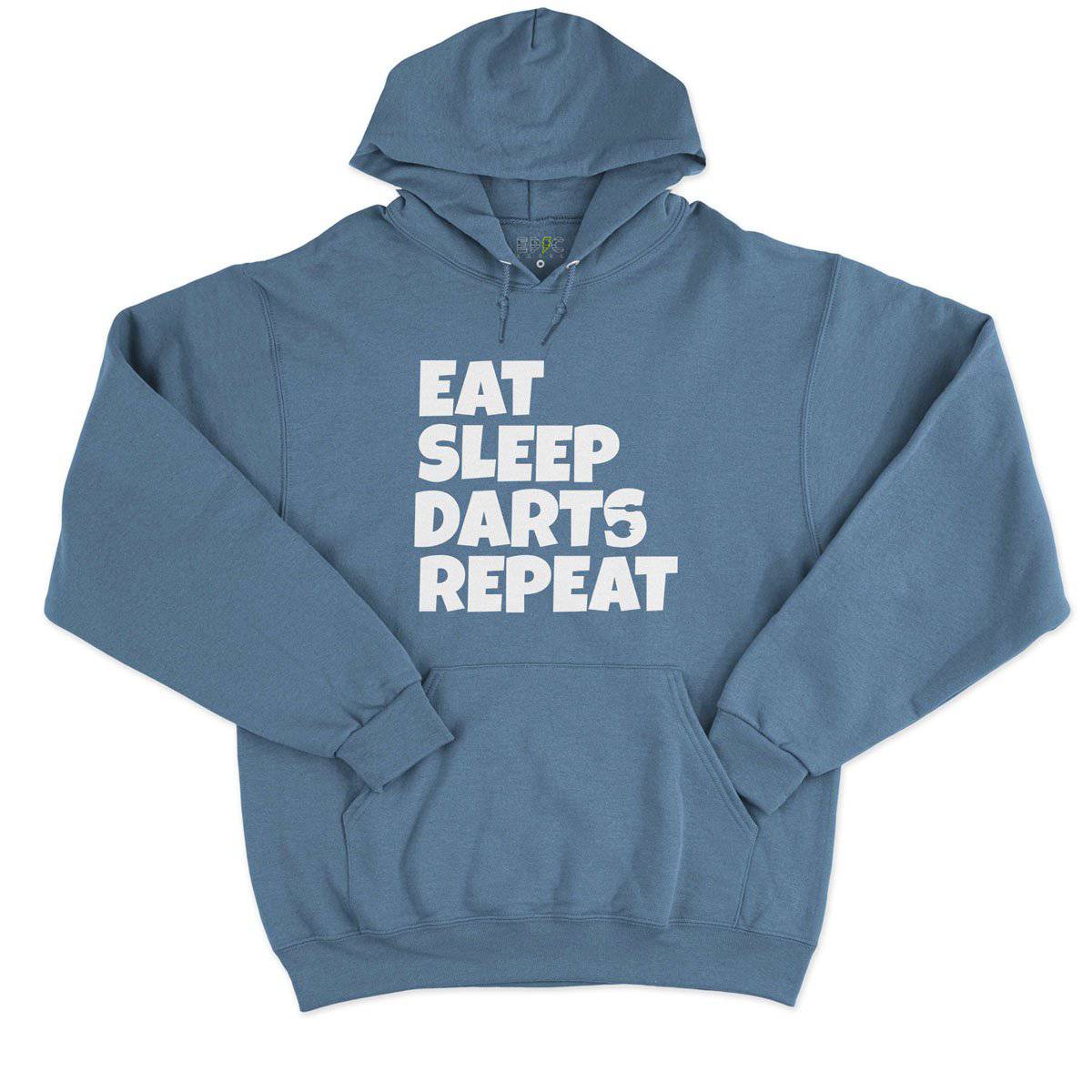 Epic Label Sweat à capuche Eat Sleep Darts Repeat Sweat à Capuche Pour Homme