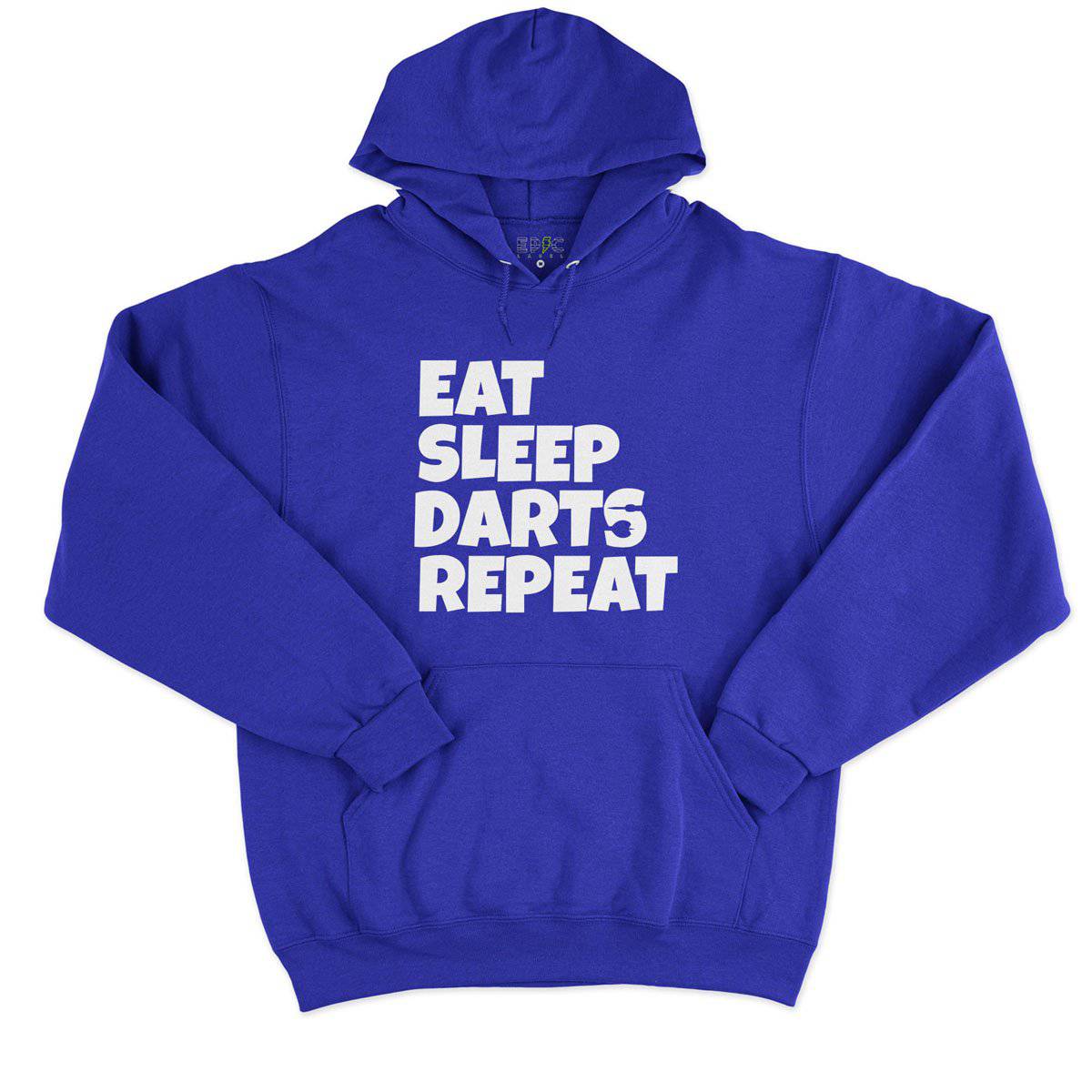 Epic Label Sweat à capuche Eat Sleep Darts Repeat Sweat à Capuche Pour Homme
