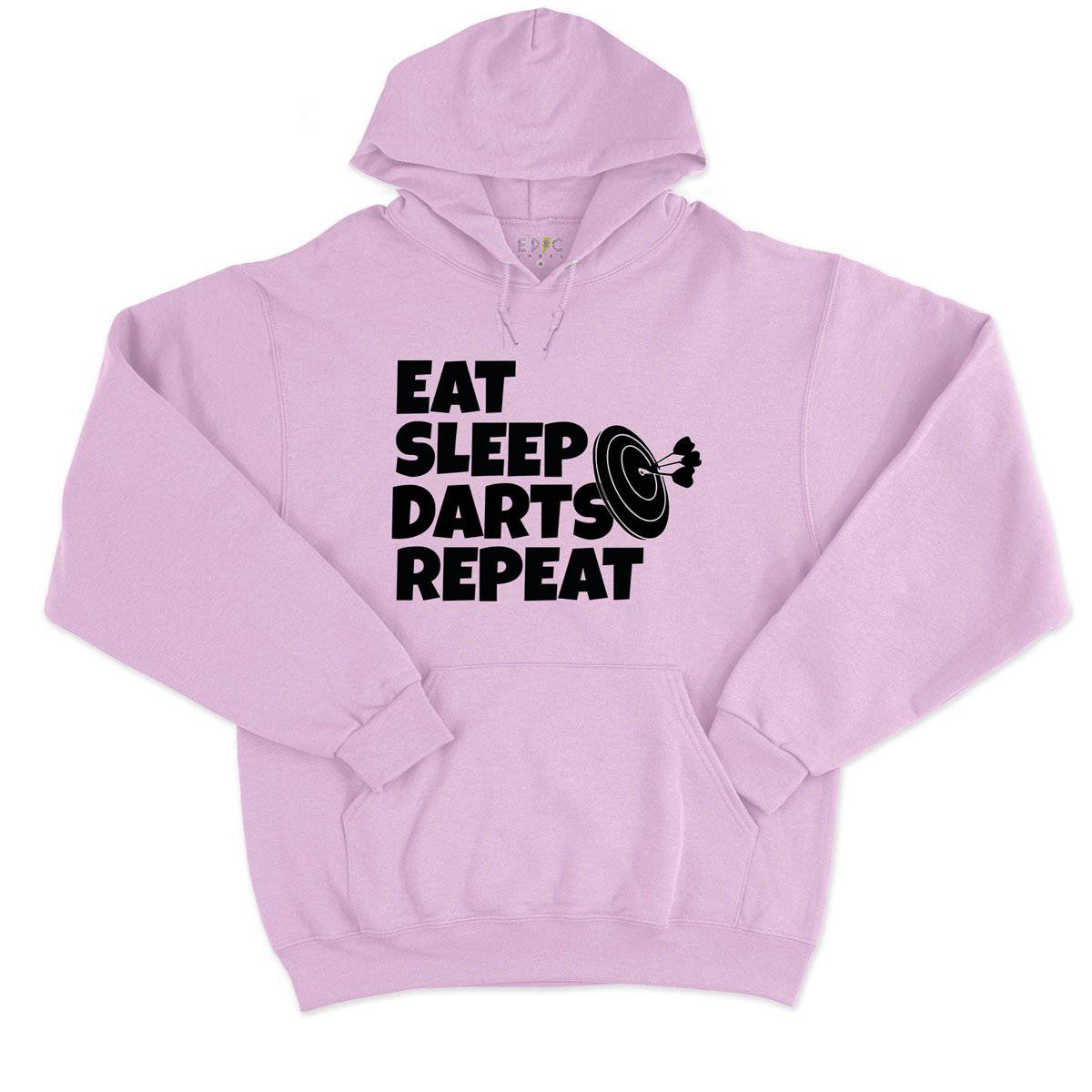 Epic Label Sweat à capuche Eat Sleep Darts Repeat Sweat à Capuche Pour Homme